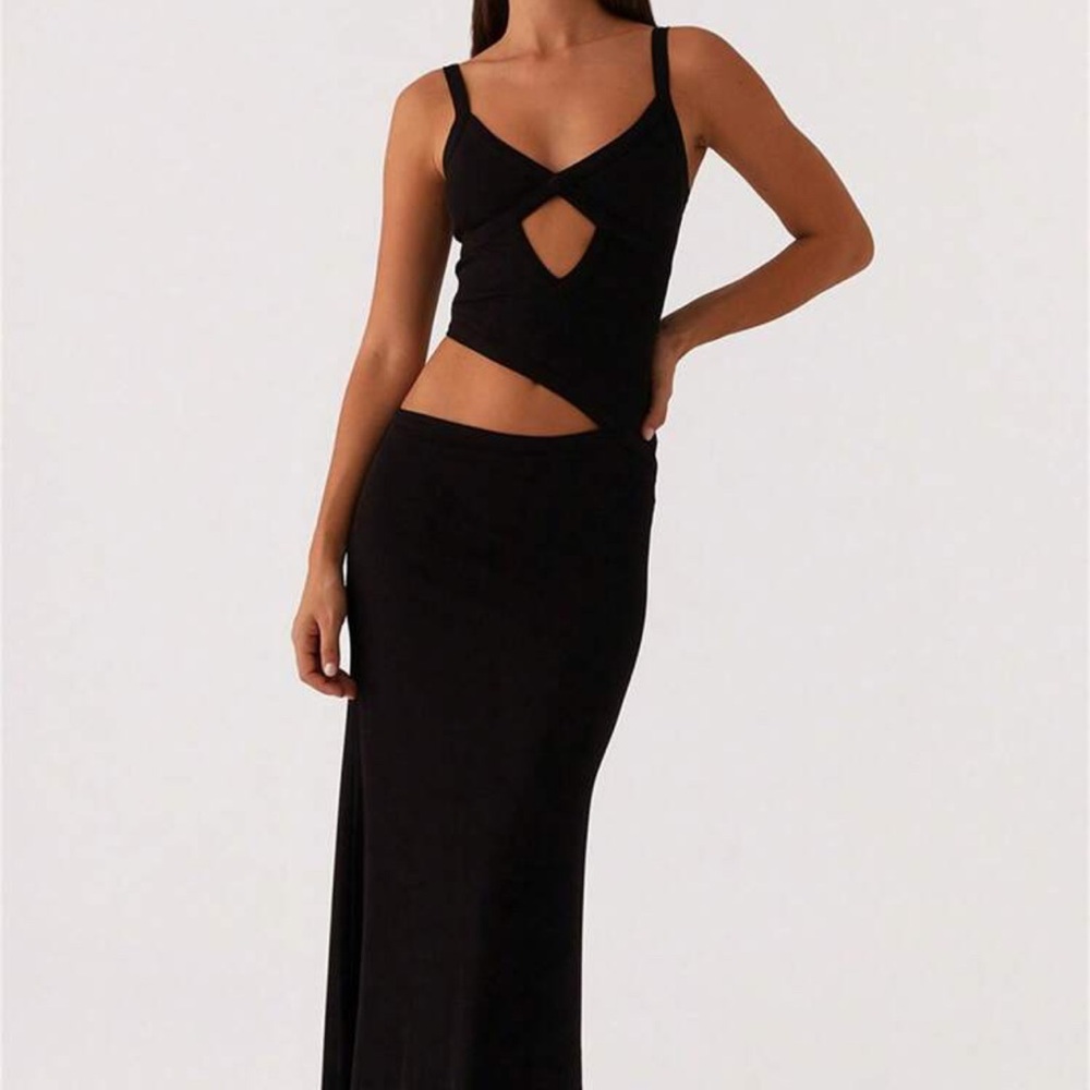 Peppermayo Black Maxi Skirt